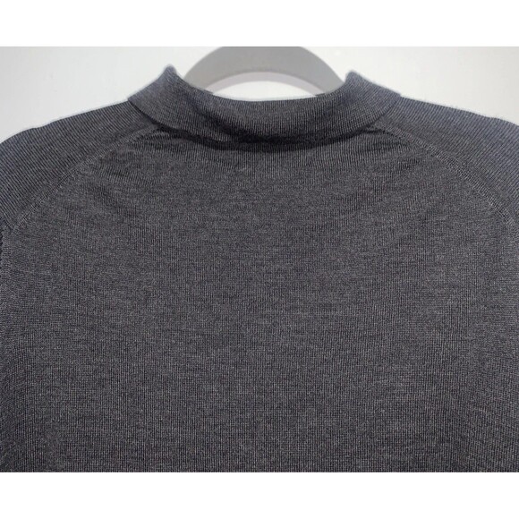 Eddie Bauer Fine Italian Merino Pullover 100% Wool Collared Sweater Men's Large - Picture 5 of 7